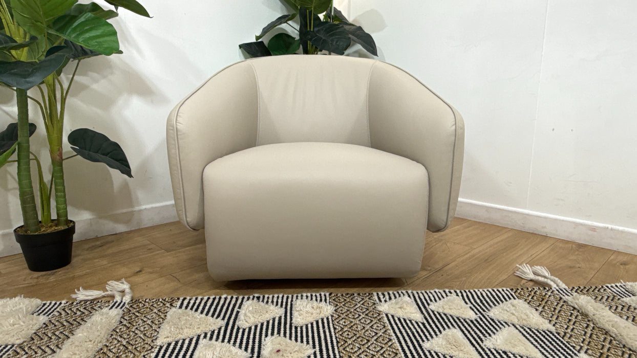 Sofology Larsen Swivel Chair in Stone