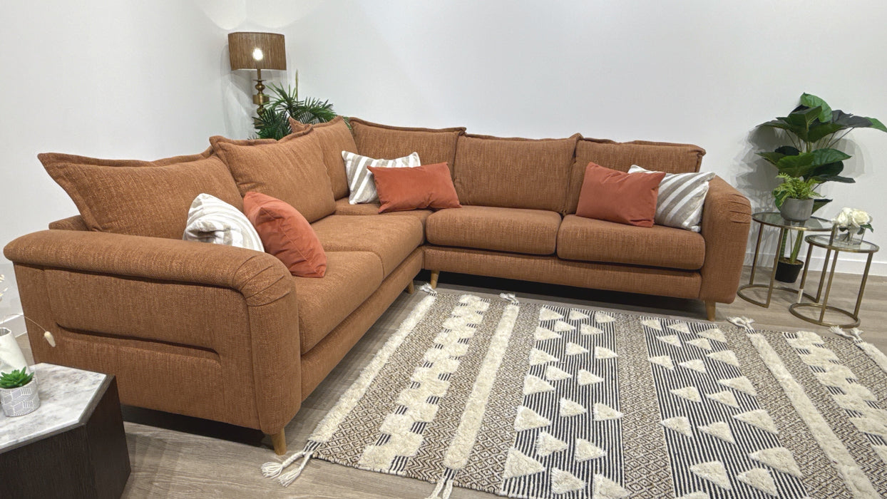 Sofolog Eastwood 3 Corner 3 Fabric Sofa in Pumpkin Jaeger Mix
