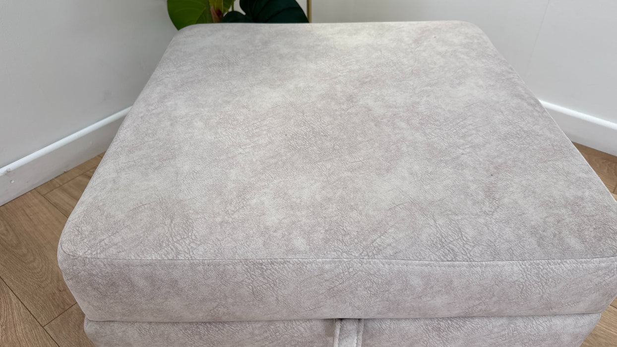 Sofology The Hackney Fabric Storage Footstool Memory Foam in Lifestyle Dapple Marble