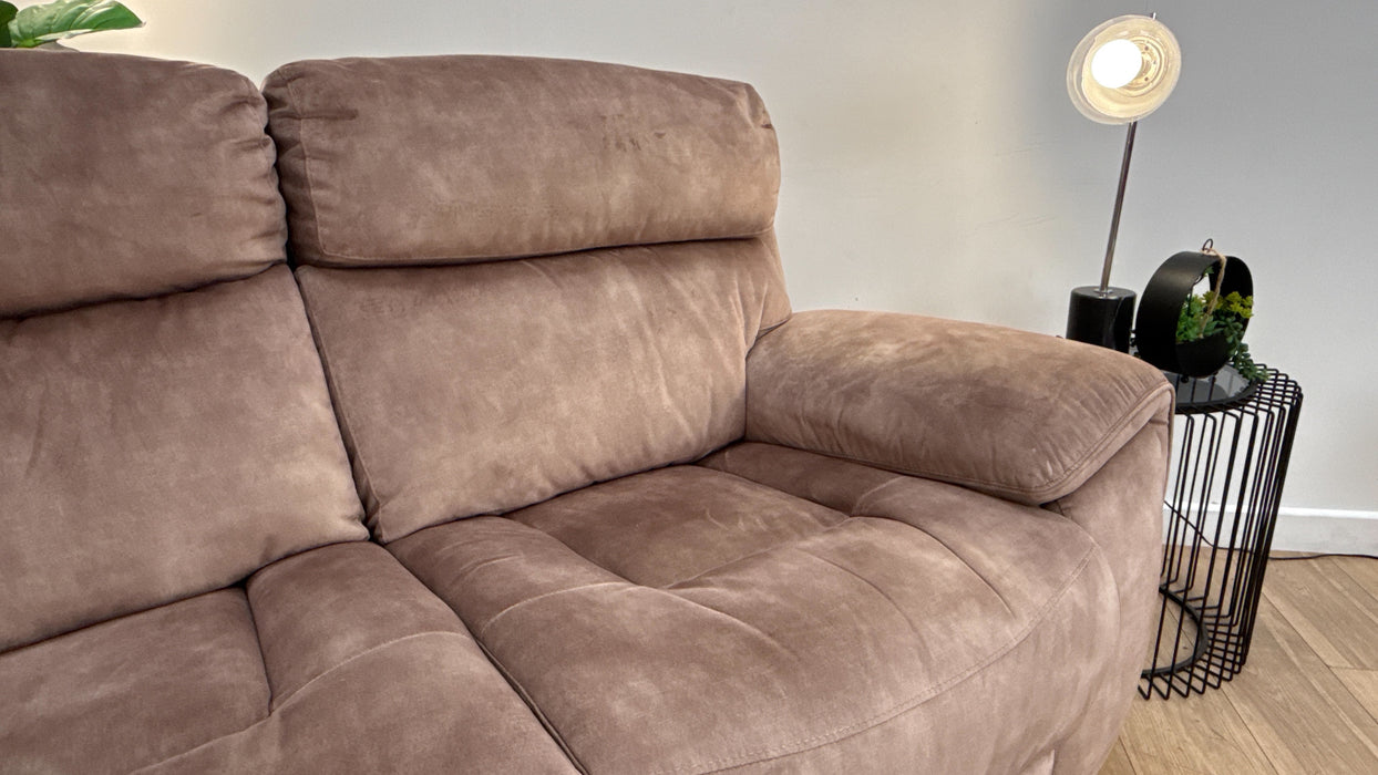Sofology The Radleigh 3 Seater Fabric Recliner in Decent Mink