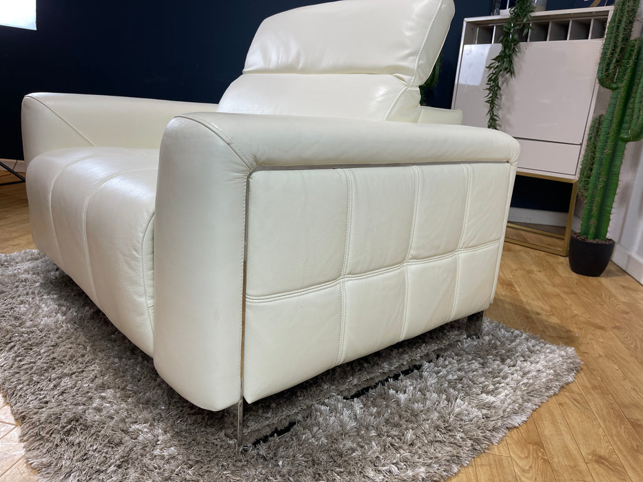 Marvella Chair White Leather (WA2)