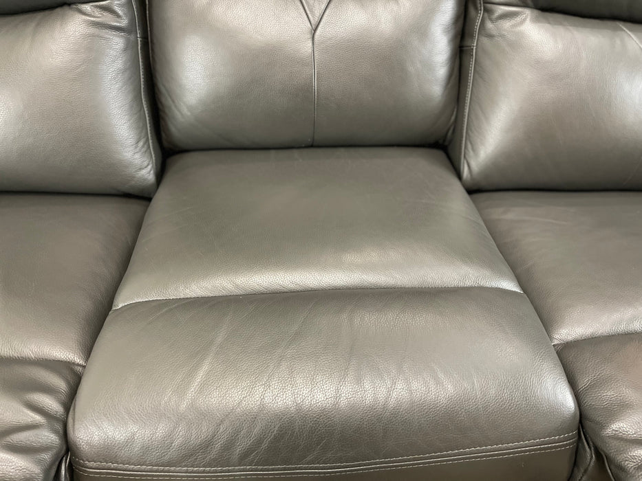 Albion Leather 3 Seater Charcoal - Manual Recliner (WA2)