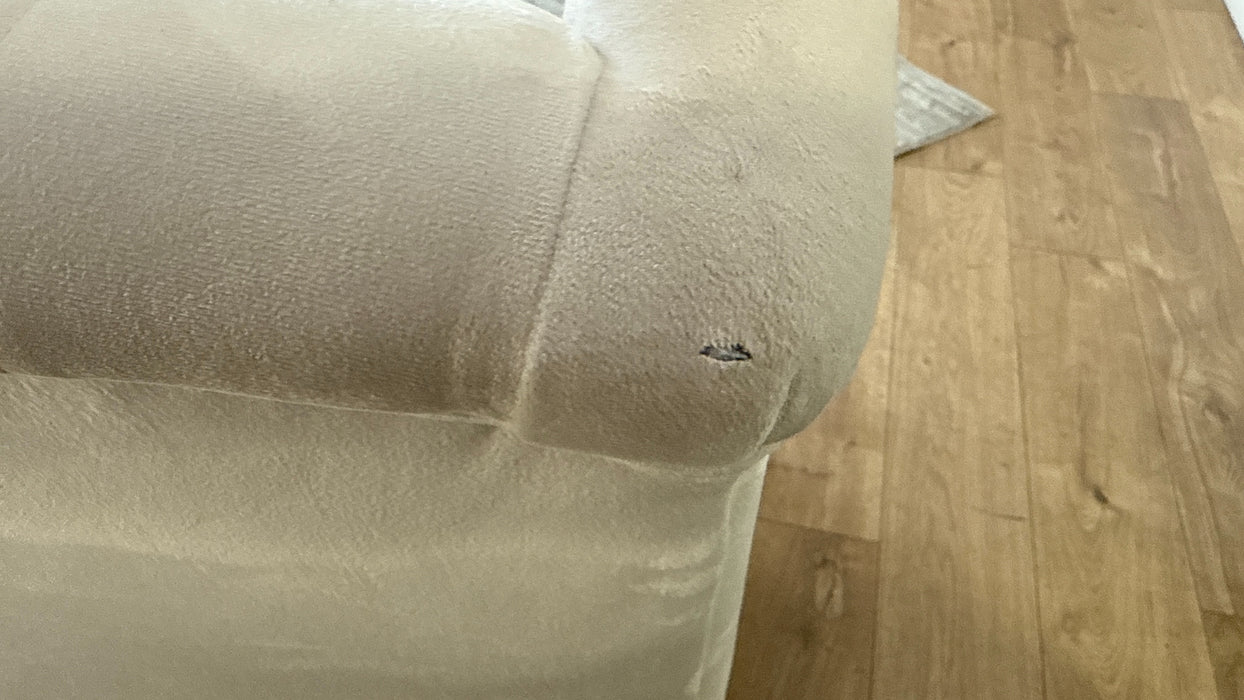 Sofology Kensington Fabric Wing Chair in Matt Velvet Milk