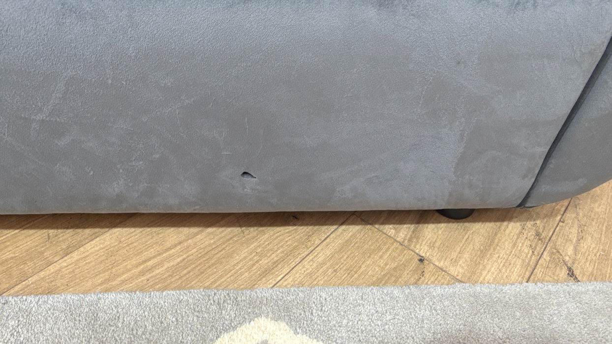 Sofology Islington Fabric 3 Seater Hybrid Pocket Sofa Bed in Sleek Grey