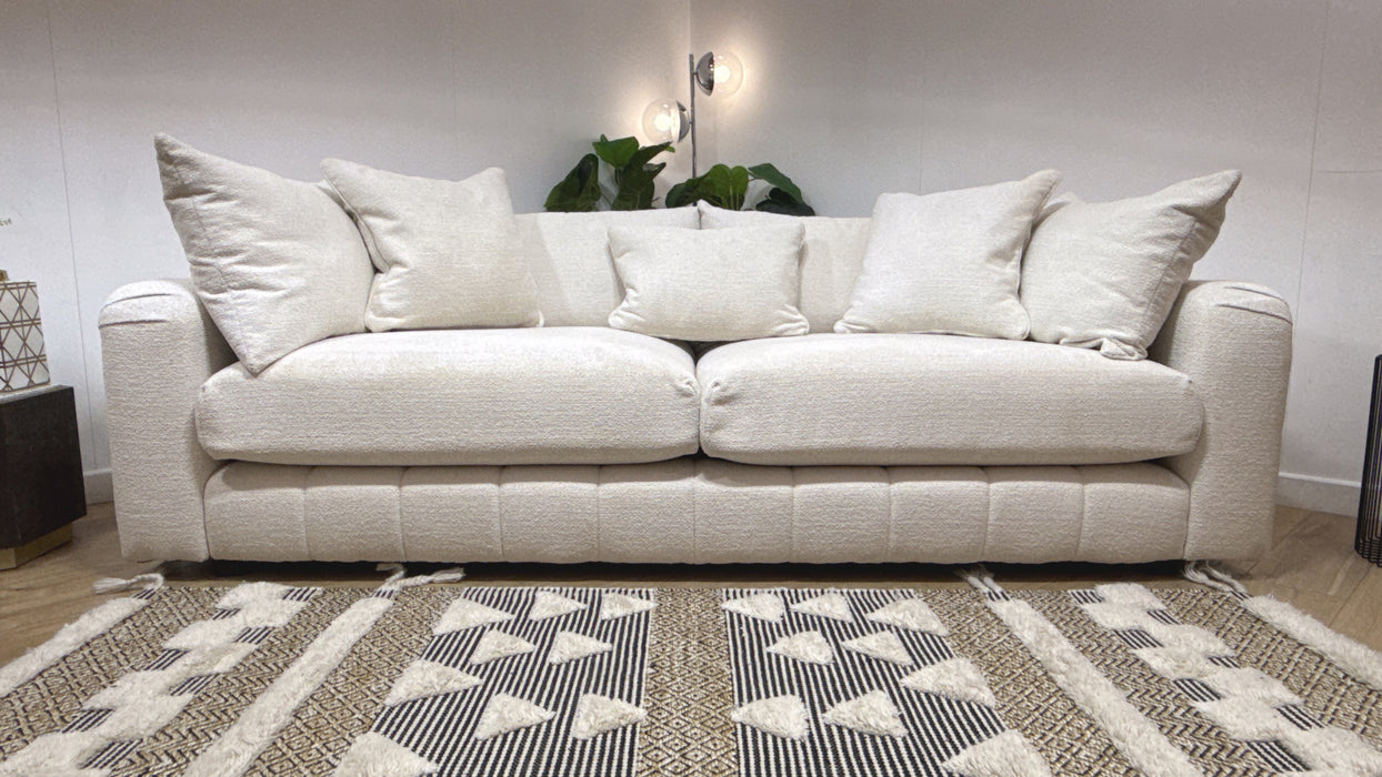 Sofology Westwood Fabric 4 Seater No Trim in Soft Boucle Ecru