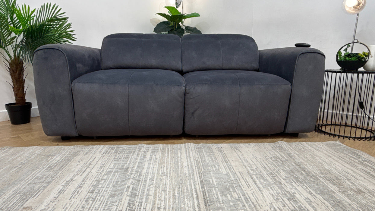 Sofology Riviera Fabric 2 Seater Motion Chaise in Lifestyle Flecked Charcoal