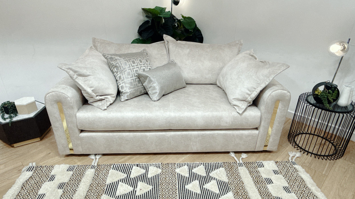 Sofology Savoy Fabric 2 Seater in Lifestyle Dapple Fabric Marble Mix
