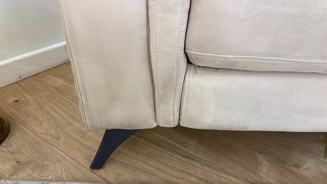 Sofology Ezra Fabric 2 Seater Power Recliner/Headrest in Tara Mink