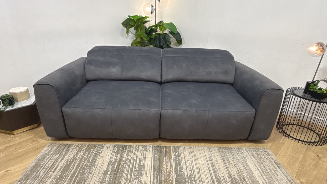 Sofology Riviera Fabric 3 Seater Motion Chaise in Lifestyle Flecked Charcoal