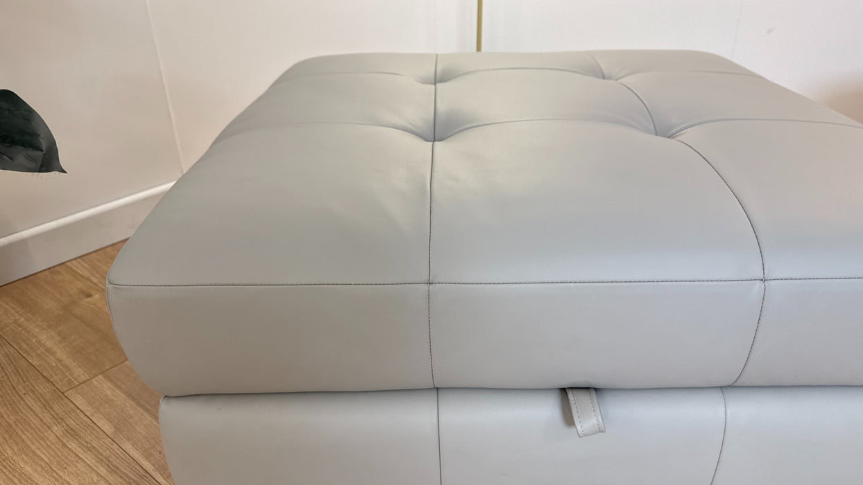 Sample  Designer Storage Leather Footstool