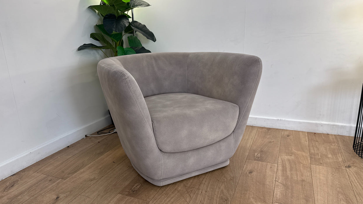 Sofology the Serene Fabric Swivel Chair in Lifestyle Mottled Marble