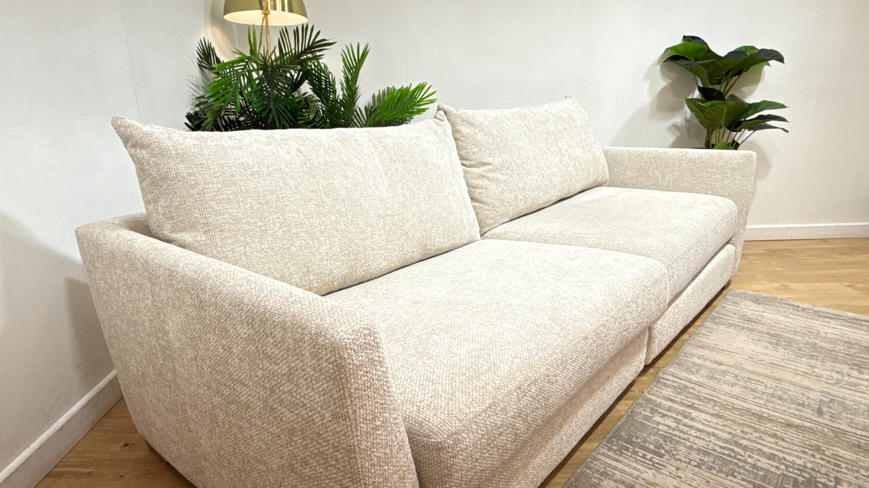 Sofology Tallulah Fabric 4 Seater Split in Cosy Boucle Ecru
