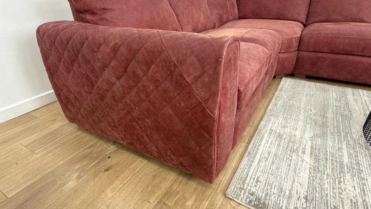 Sofology The Mazzini 2 Corner 3 Leather Utah Bordeaux