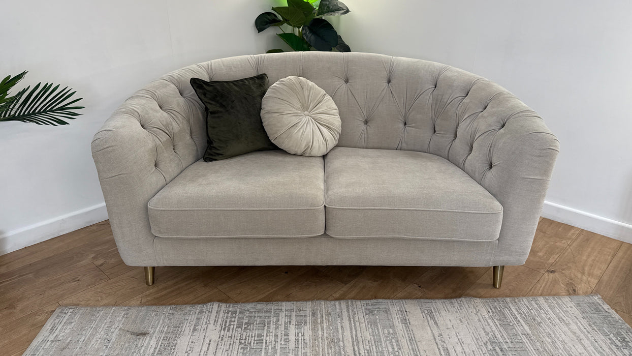 Sofology The Gatsby Fabric 2 Seater in Soft Chenille Linen Mix