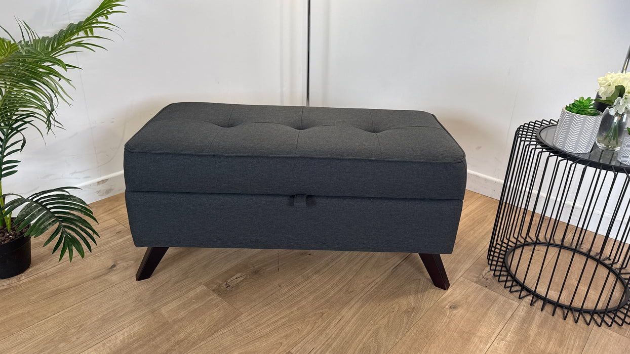 Adriana  - Fabric Storage Footstool