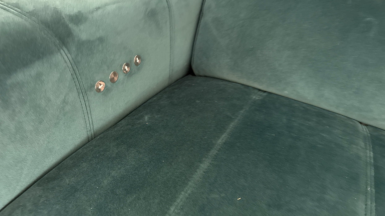 DFS Showcase Expresso 2 Seater Fabric Cinema Recliner in Velvet Teal