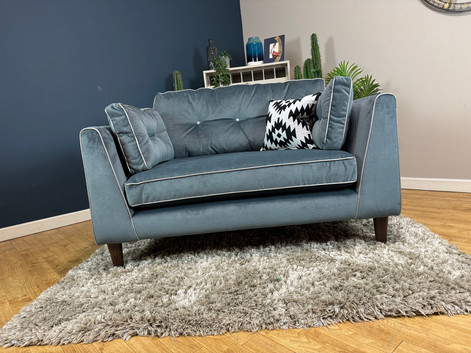 Cricket Fabric Loveseat - Slate Velvet Mix (WA2)