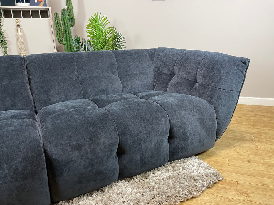 Lunar 4 Seater - Relaxed Chenille Ink Fabric (WA2)