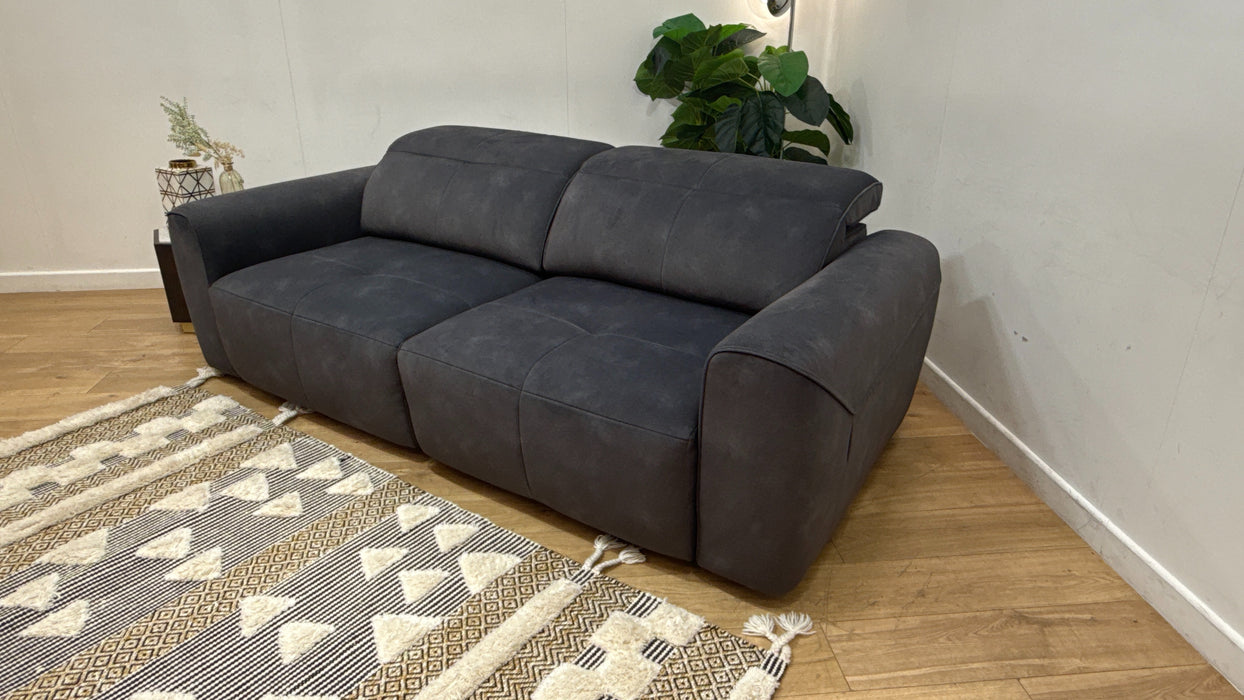 Sofology Riviera Fabric 3 Seater Motion Chaise in Lifestyle Flecked Charcoal