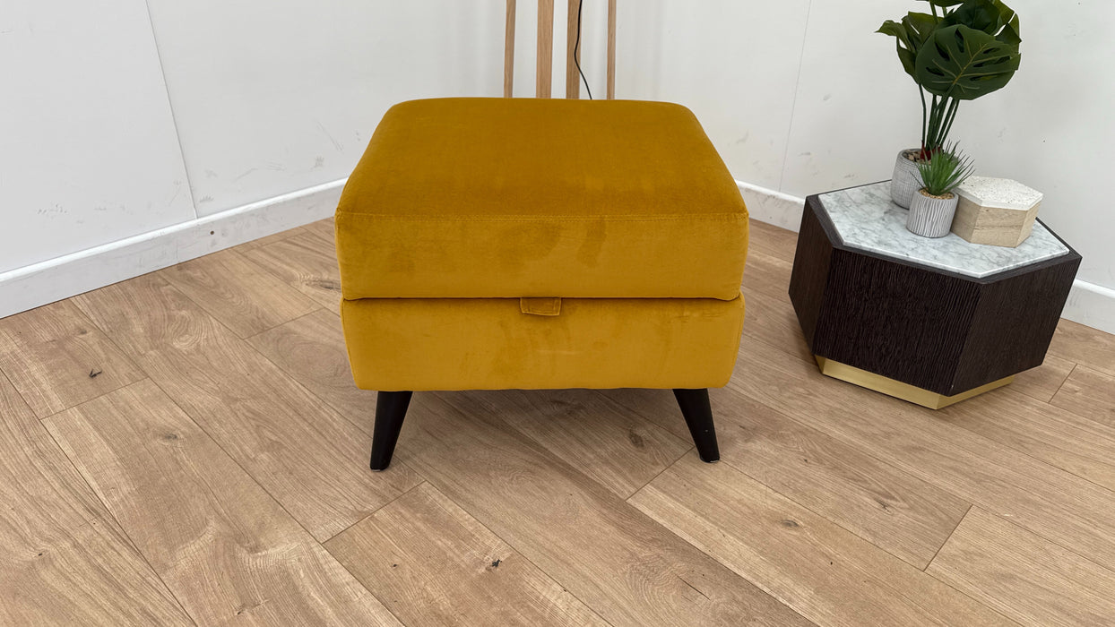 Somerford Fabric Footstool - Stella Butterscotch