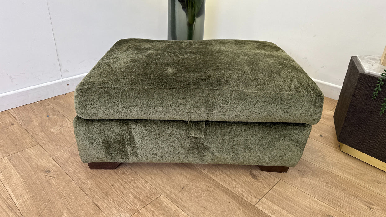 DFS Dunstable Storage Footstool in Green
