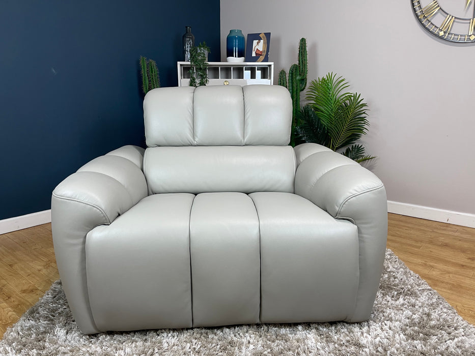 Nobu Leather Loveseat - Trusty Sheen Lead Grey (WA2)