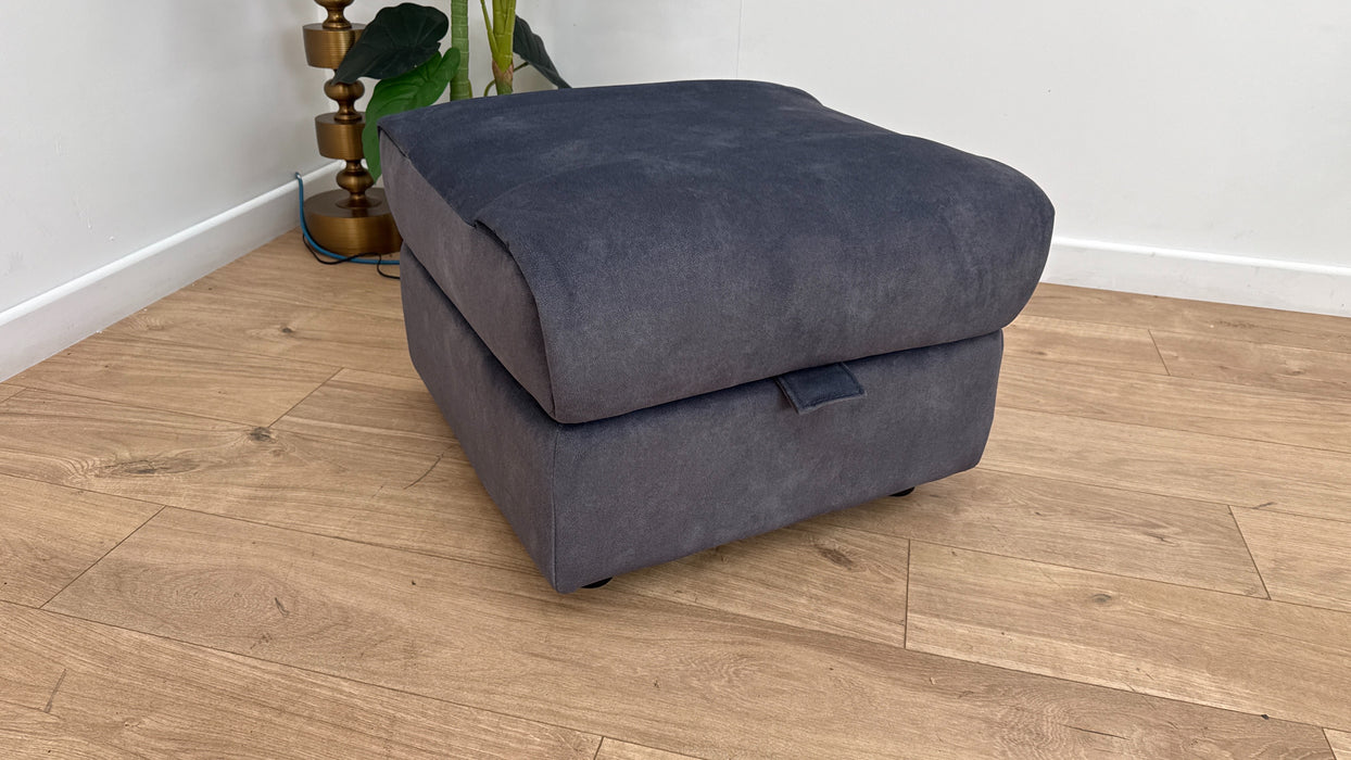Sofology Gracie Storage Footstool in Fabric Charcoal