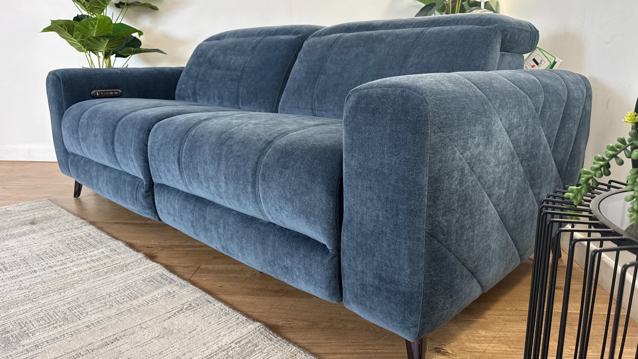 Sofology Allure Fabric Recliner 2.5 in Denim