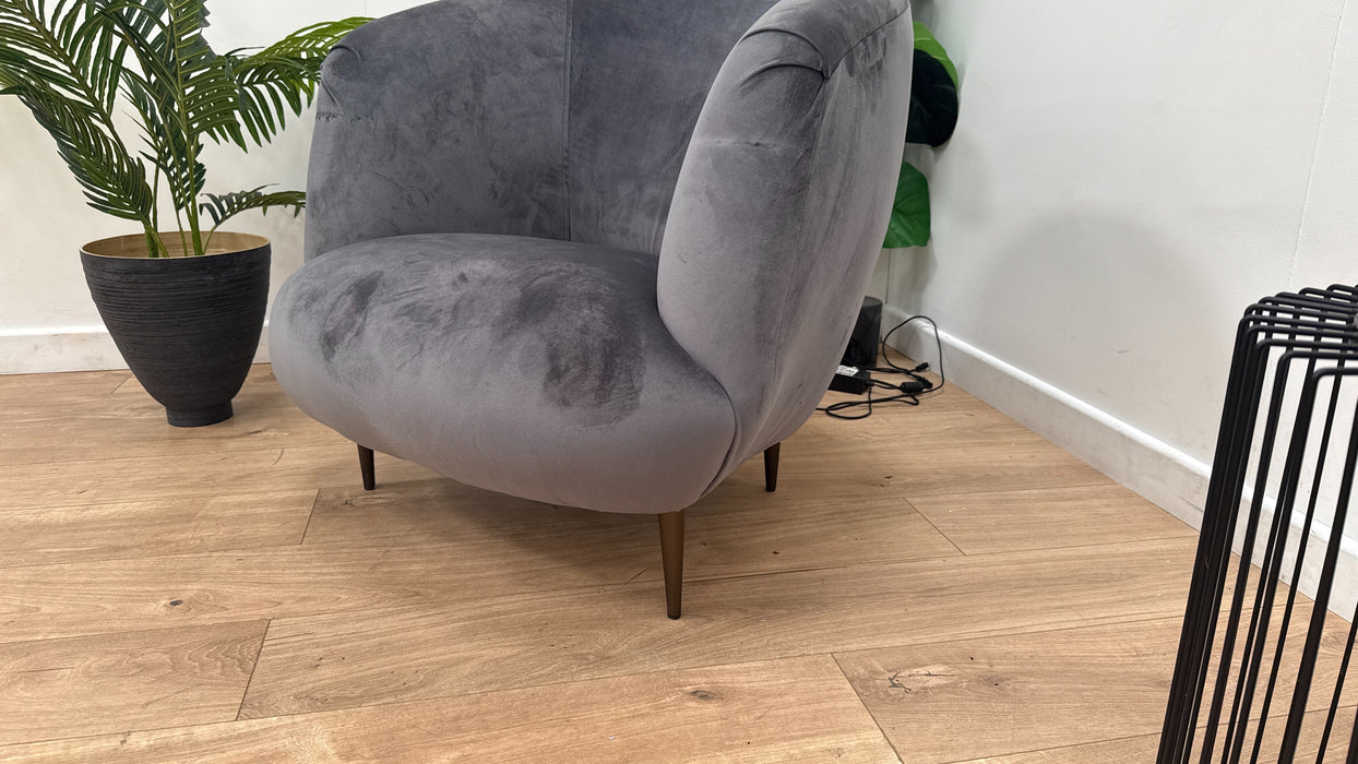 DFS Darcy Accent Chair in Steel