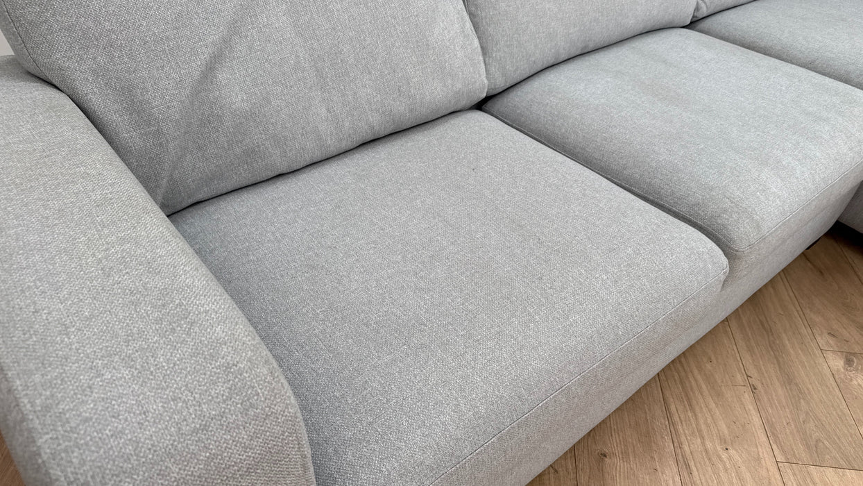 DFS Layla Fabric Chaise in Silver