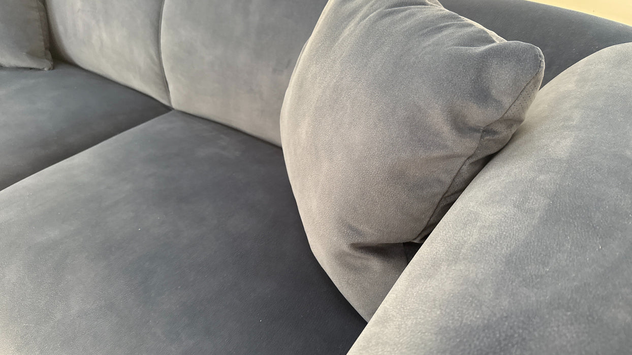 Sofology Nuvole Fabric 3 Seater in Navy Blue