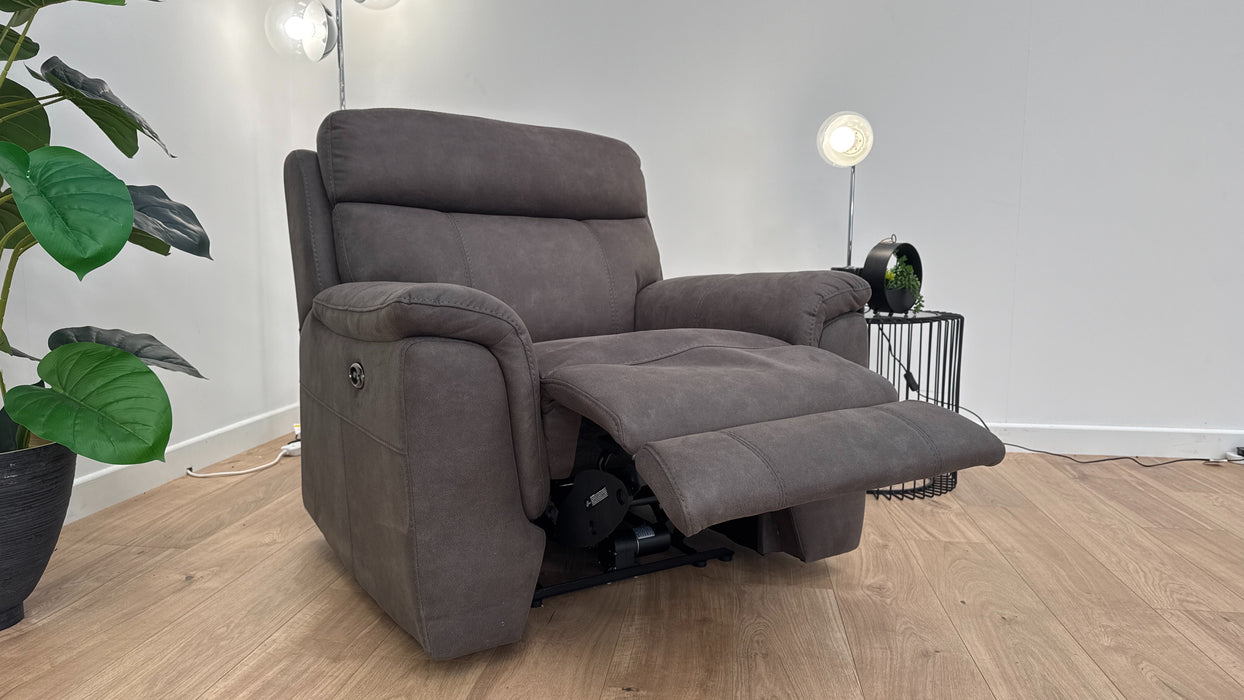 Ronan Power Recliner Chair - Grey