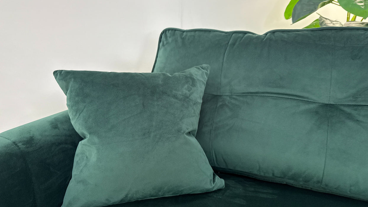 Sofology Islington Fabric 3 Seater Hypnos Deluxe Sofa Bed in Sleek Green