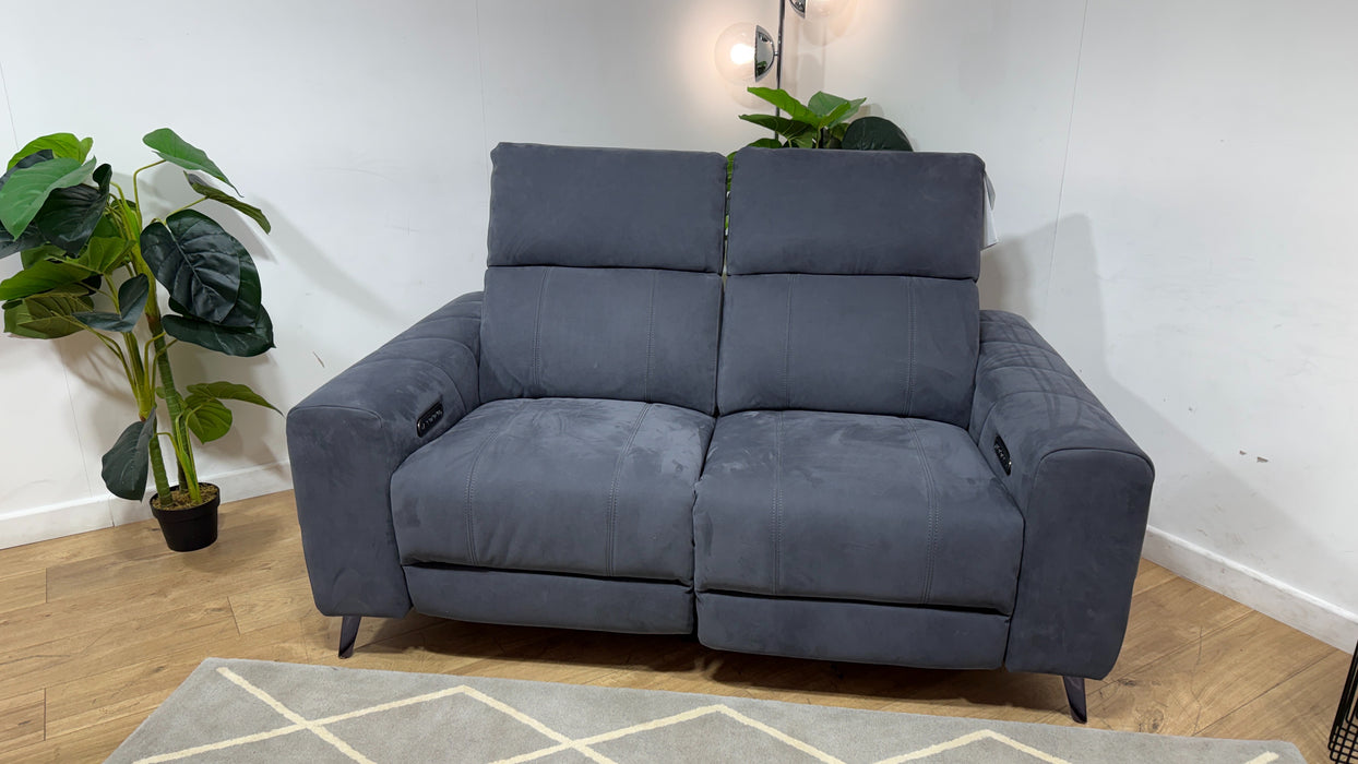 Allure 2 seater lifestyle  nubuck feel fabric  charcoal