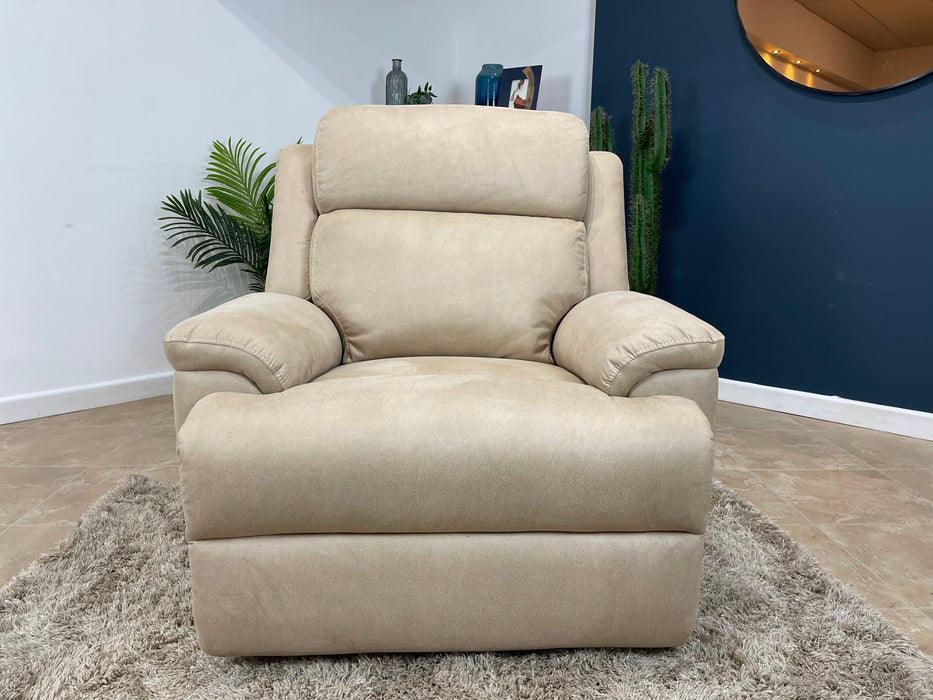 Gracie Fabric Chair Power Recliner - Embossed Fabric Putty (WA2)