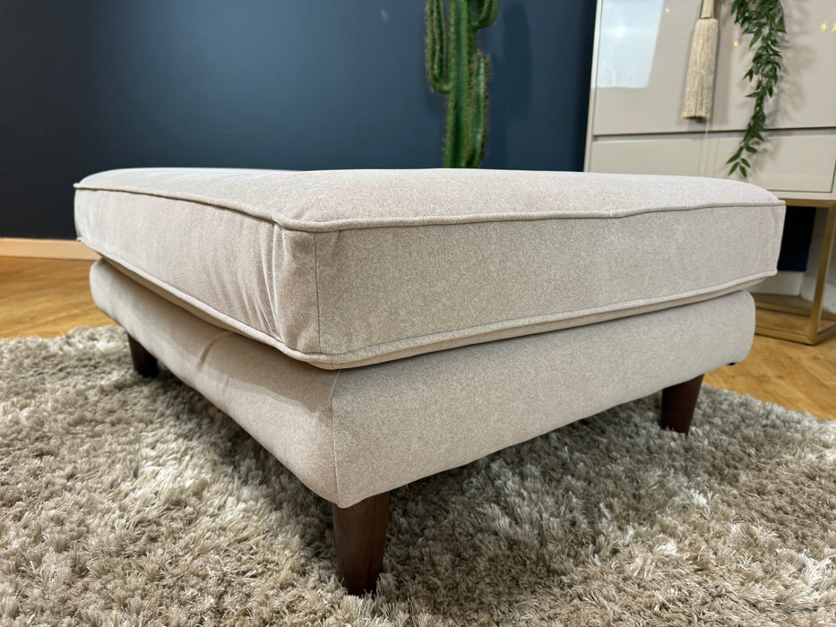 Cricket Fabric Combi Footstool - Nordic Mink - ( WA2 )