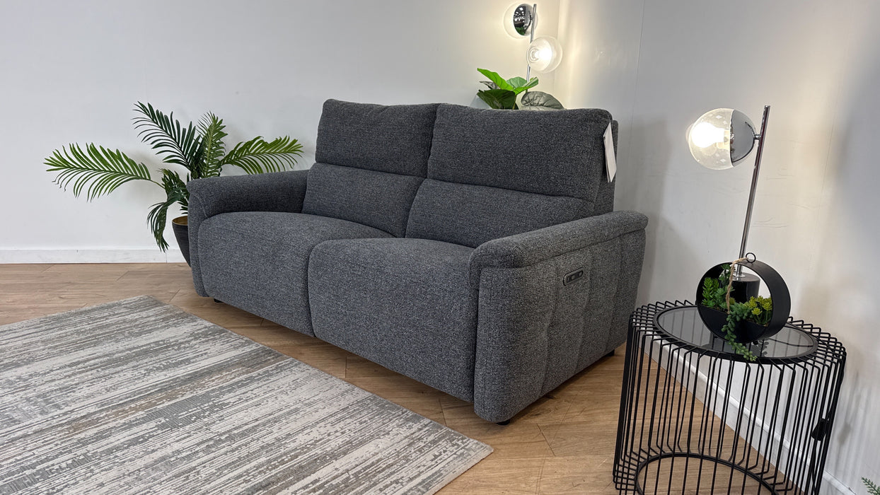 Sofology Ripley 2.5 Seater Fabric Recliner Sofa in Milan Anthracite