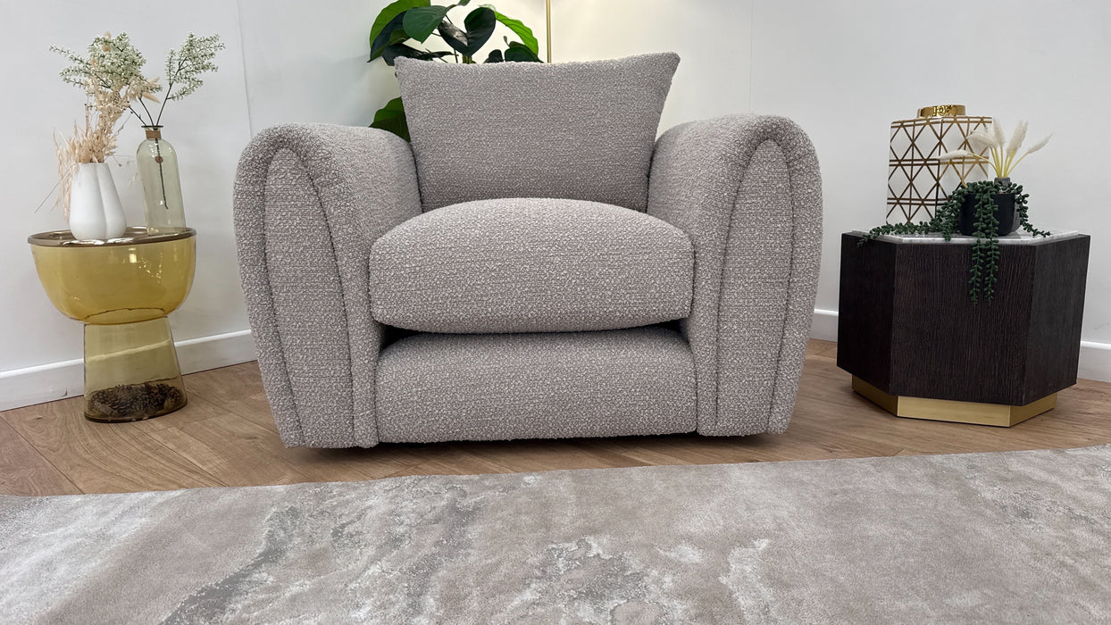 Sofology Marble Arch Fabric Chair in Cologne Plain Mink