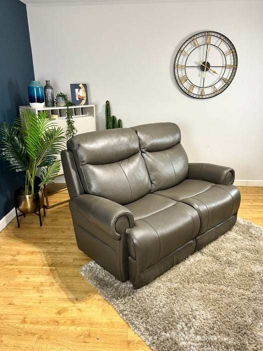 Benton 2 Seater - Urban Grey Leather Sofa (WA2)