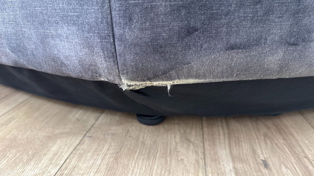 Sofology The Radleigh 3 Corner 1  Fabric Recliner Sofa in Decent Charcoal