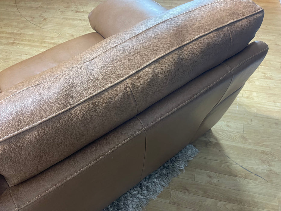 Santino Leather 2 Seater Sofa - Apollo Tan (WA2)