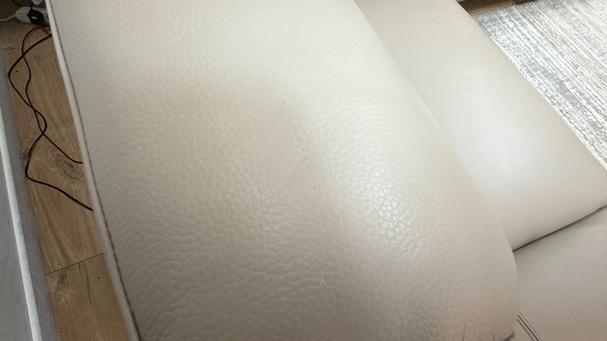 Sofology The Fratelli 1.5 Chaise Corner 3 Power Recliner/Headrest in Trusty Embossed Leather Stone