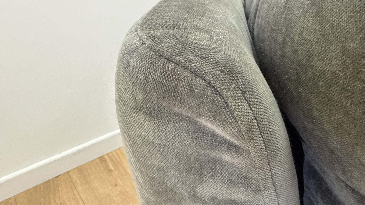 Sofology Cocoon Fabric 2 Seater Relaxed Chenille Charcoal