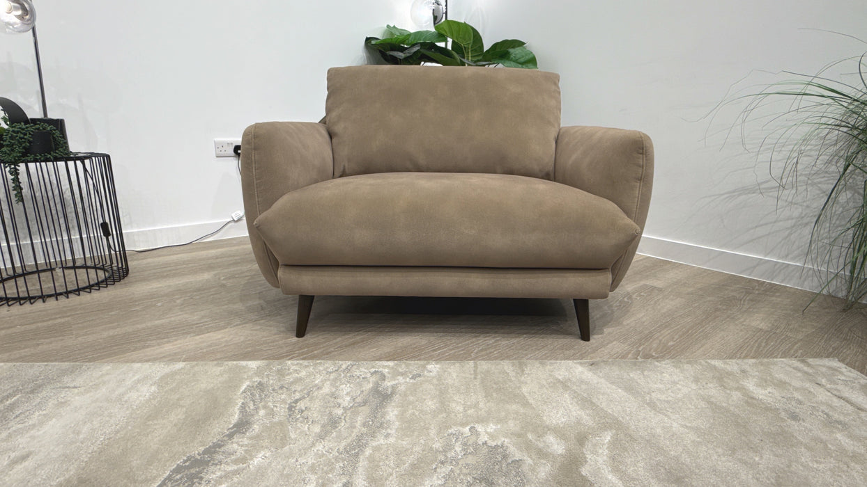 Sofology Adler Fabric Loveseat in Lifestyle Mottled Latte
