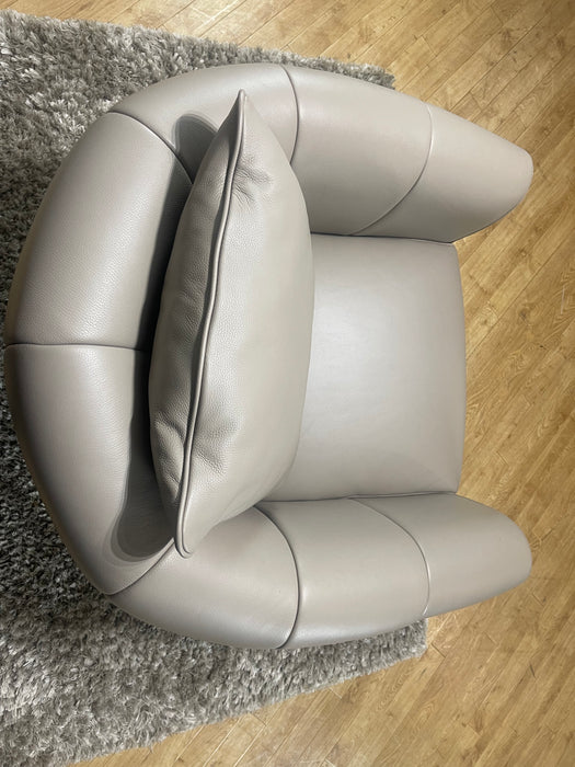 Kingsbridge Swivel Chair Stone Leather (WA2)