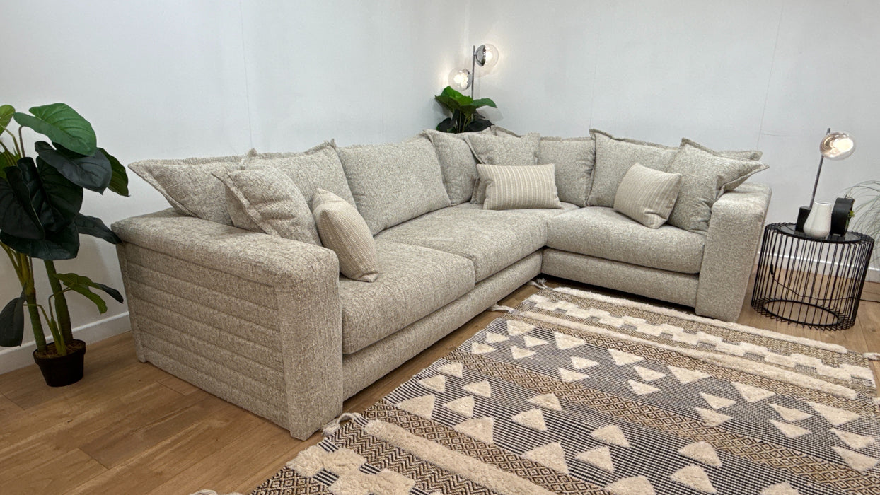 Sofology Cove Fabric 3 Corner 1 in Artisan Chenille Natural Mix