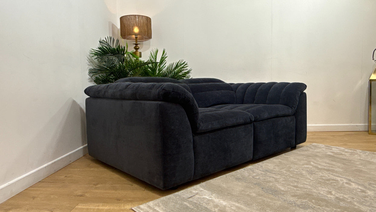 Sofology Olson Fabric 2 Seater in Relaxed Chenille Ink