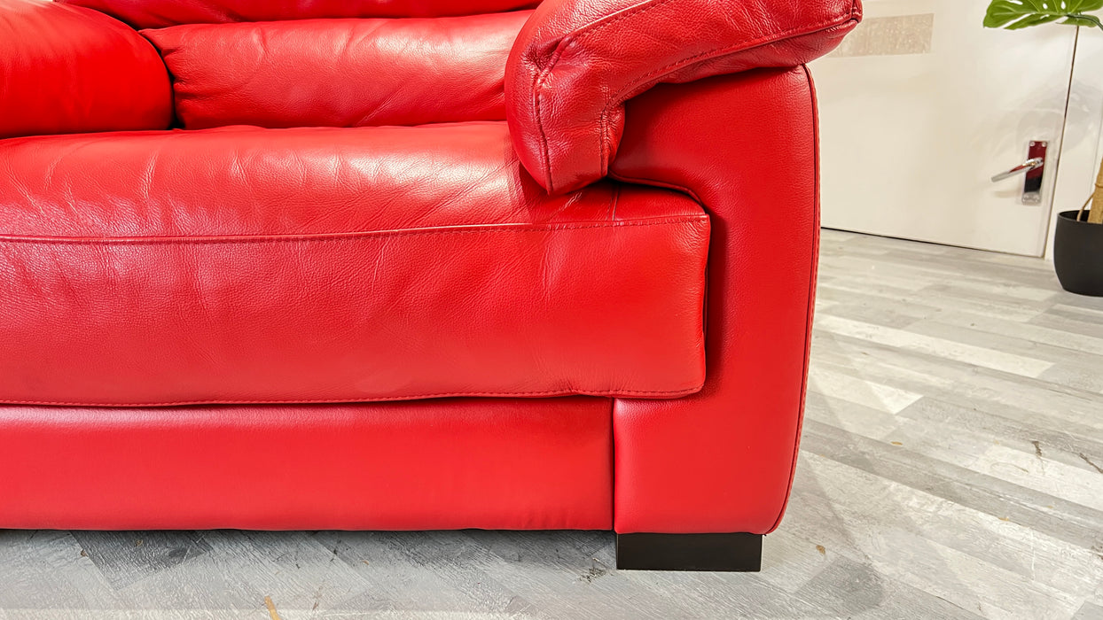 Santino - Leather Chair - Hampshire Red