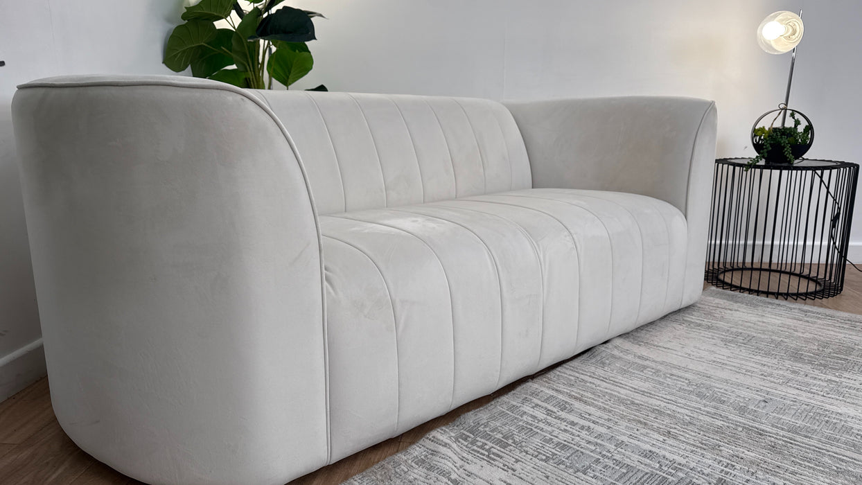 Sofology The Fitzrovia Fabric 2 Seater in Matt Velvet Milk Mix Without Trim