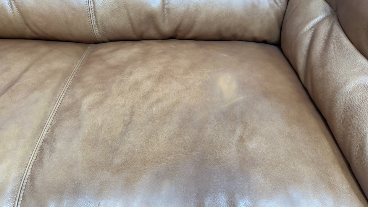 Sofology Hygge Leather 2 Seater in Relaxed Soft Tan